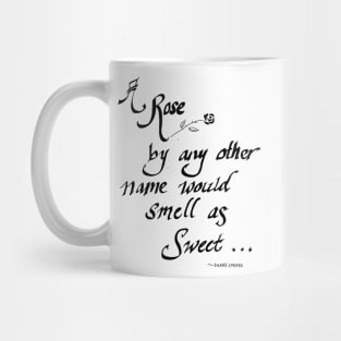 a rose by any other name would smell just as sweet Mug